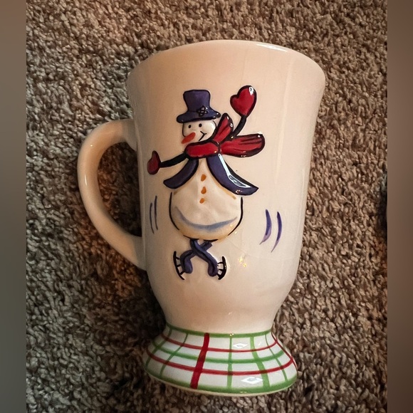 Vintage set of dancing snowman mugs (Set of 4) - Picture 7 of 9